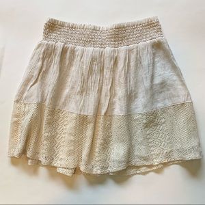 Boho Lace Mini Skirt